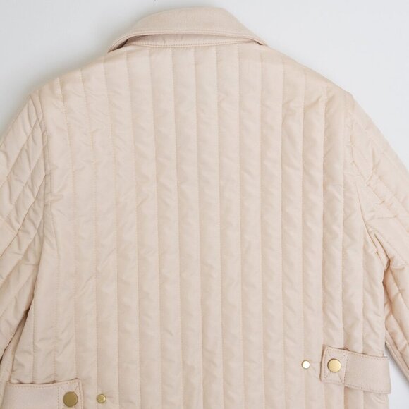 Banana Republic  Quilted Jacket Barn Water Resistant Ivory - Picture 10 of 16